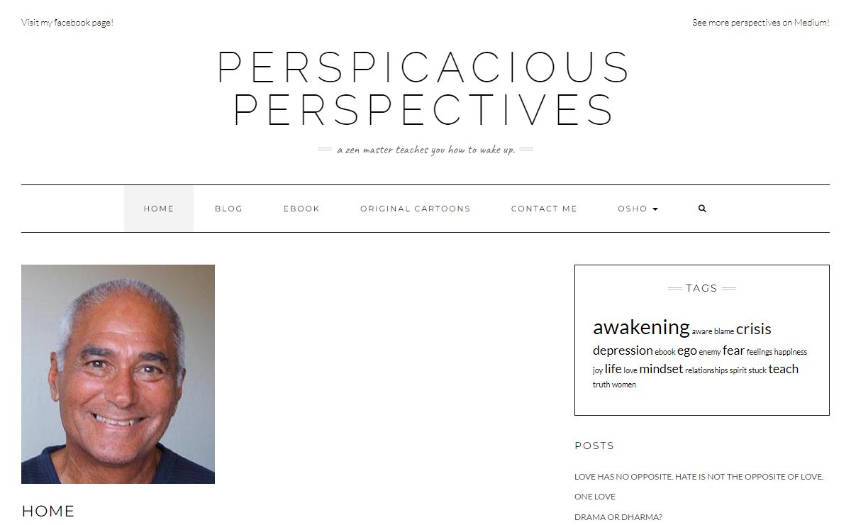 Perspicacious Perspectives – A Zen Master teaches you how to wake up.