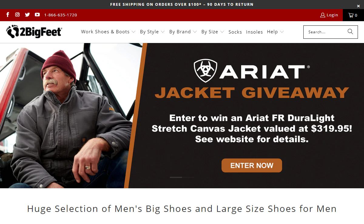 Large Size Shoes & Big Shoes for Men at 2BigFeet