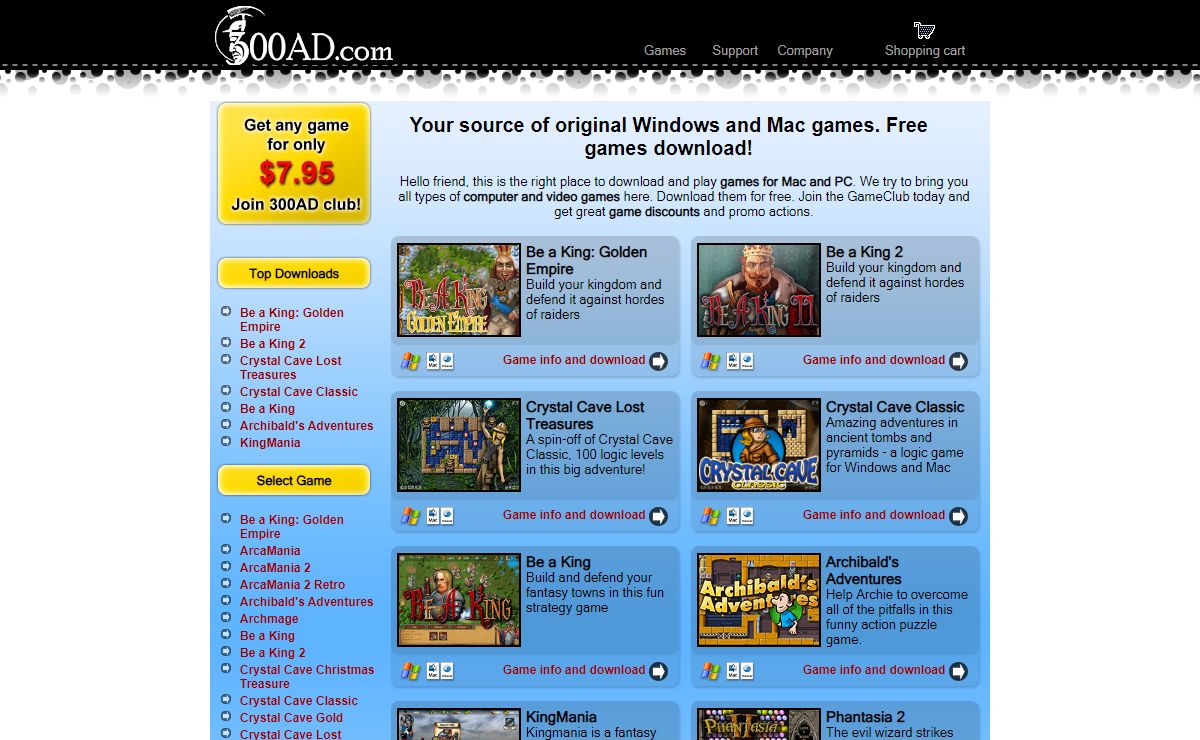 Download games - Play PC and Mac games - Video games - Computer game downloads
