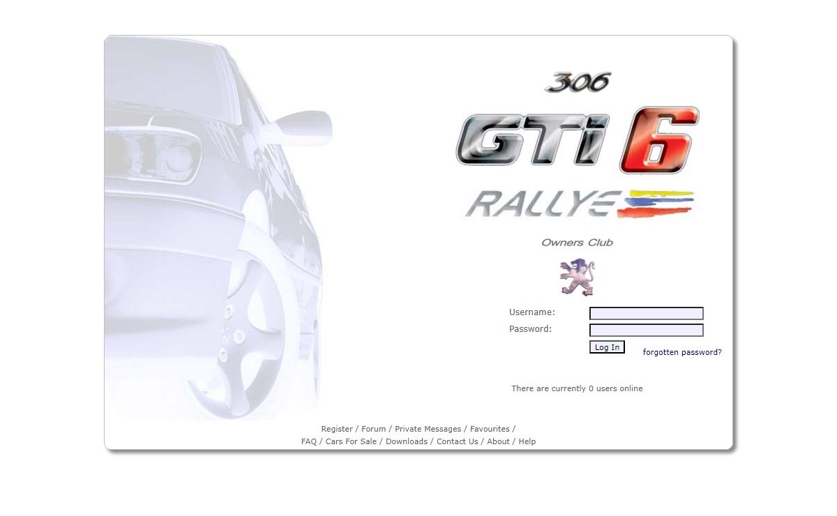 The Peugeot 306 GTi-6 & Rallye Owners Club