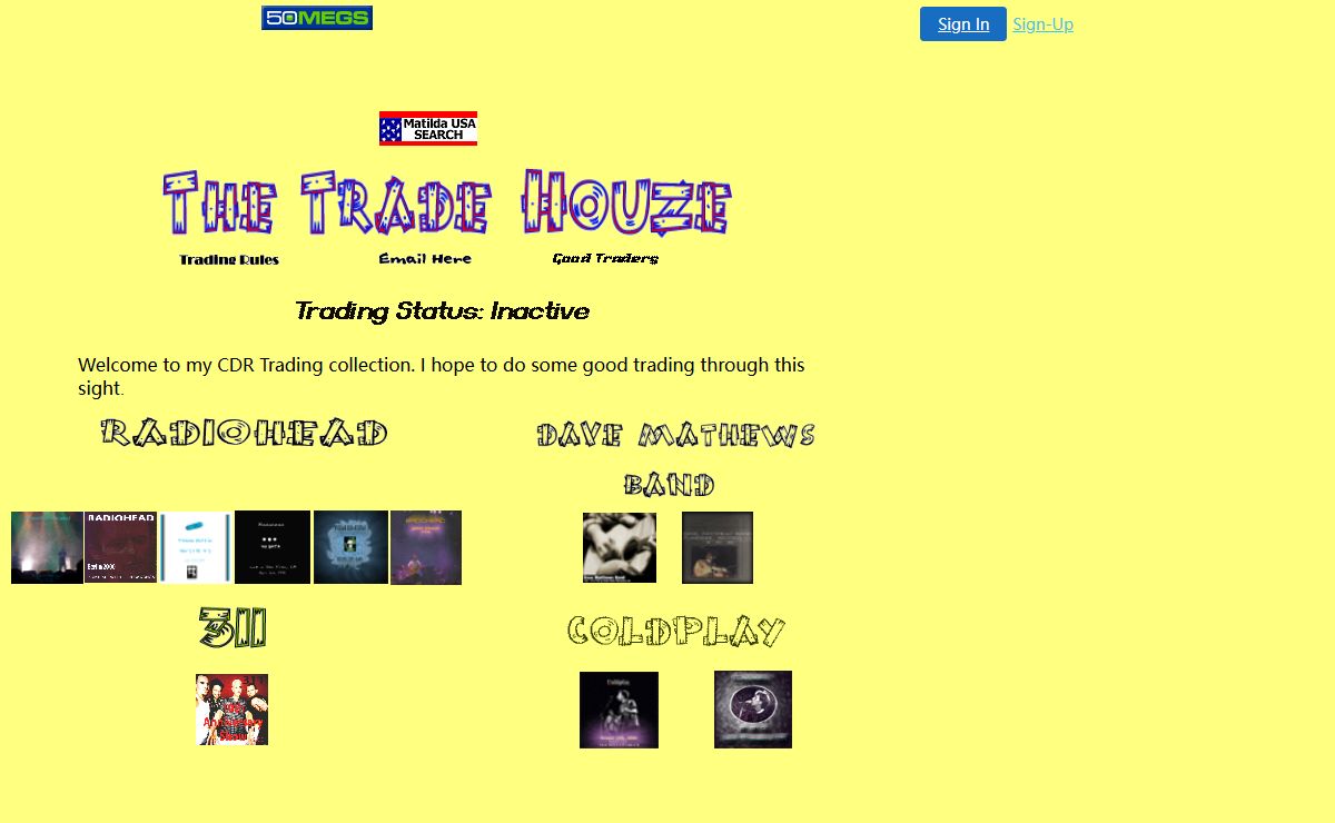 Opening page