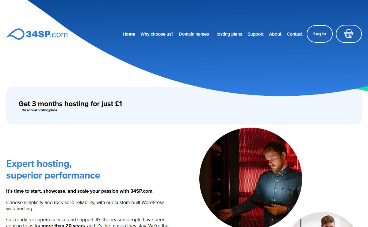 UK website hosting and domain name registration services