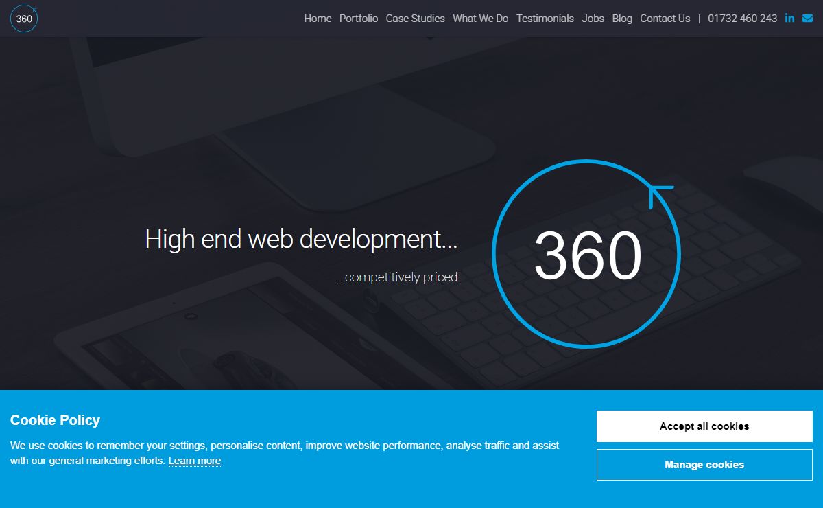 360 | Web Design & Web Development in Sevenoaks & Tunbridge Wells, Kent