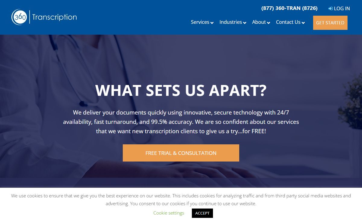 Medical, Medico-Legal, Business, IME, QME - 360 Transcription