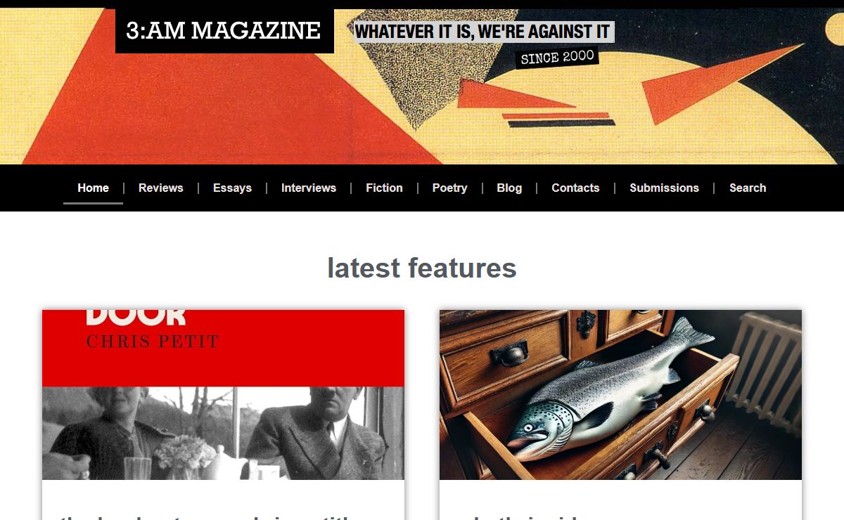 3:AM Magazine – Whatever it is, we're against it.