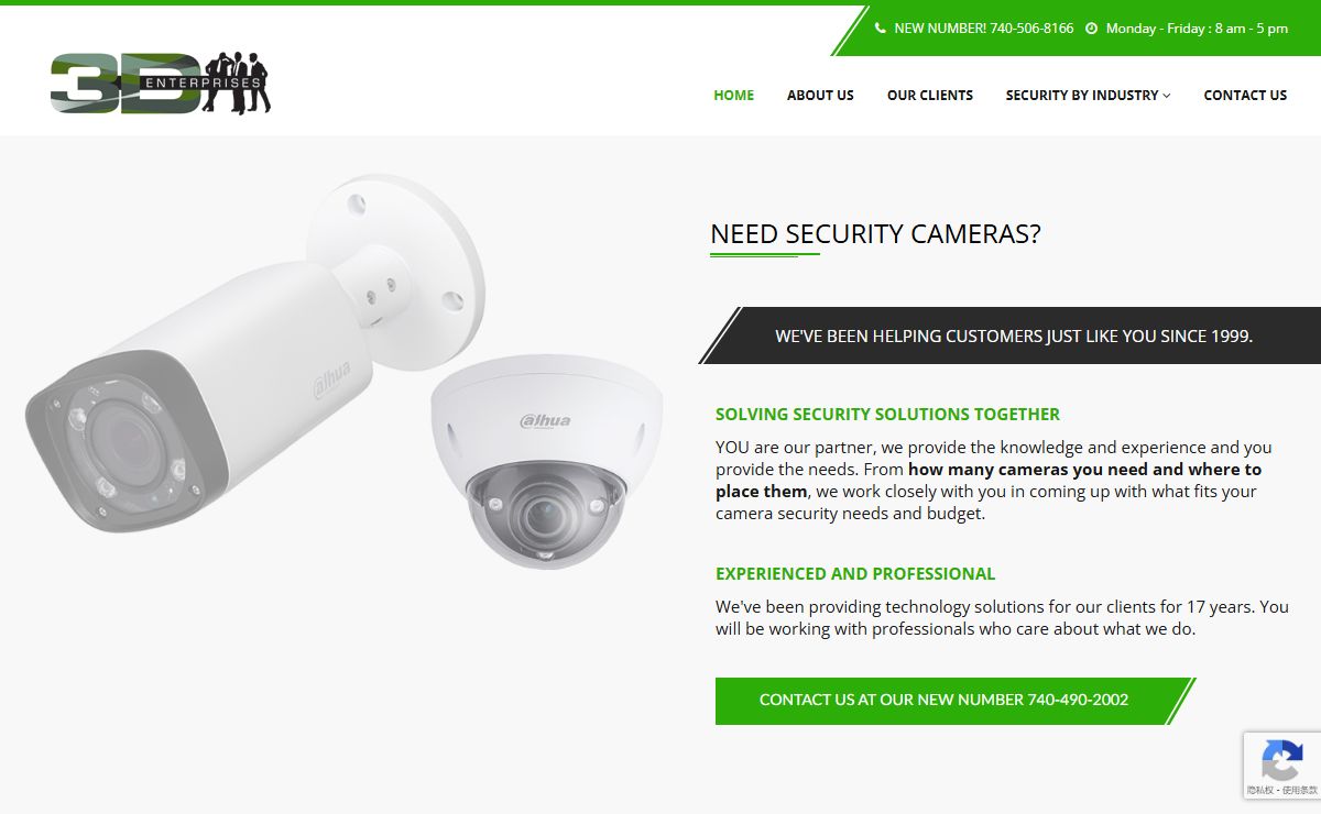 3D Enterprises, Inc – Security Cameras and Video Surveillance Provider for Central Ohio.
