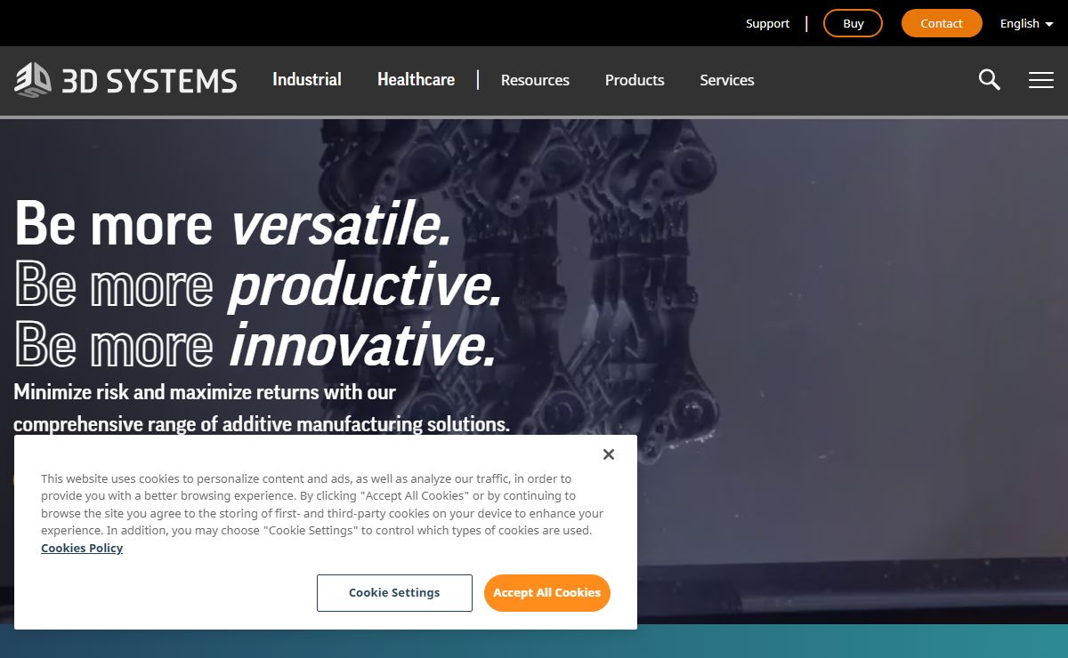 3D Printers, Software, Manufacturing & Digital Healthcare | 3D Systems