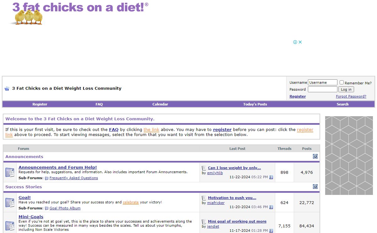 3 Fat Chicks on a Diet Weight Loss Community
