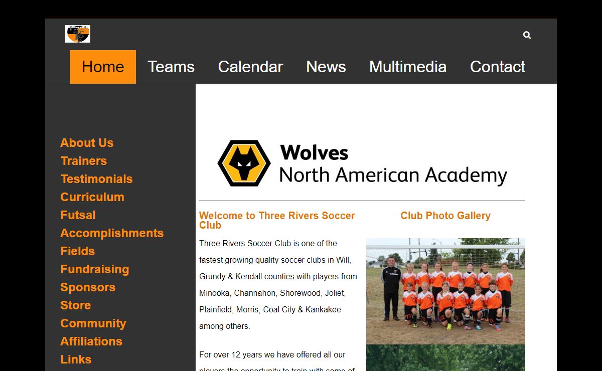 Three Rivers Soccer Club - Wolves North American Academy