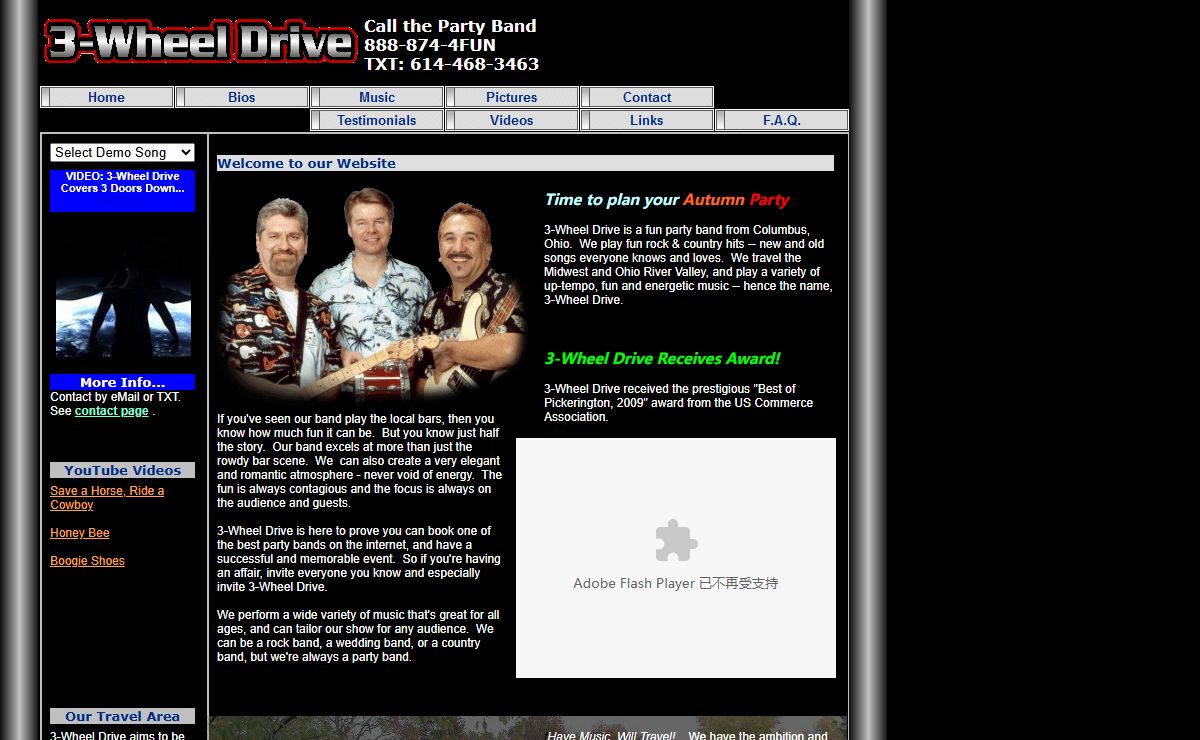 3-Wheel Drive, The best party rock band you can hire!