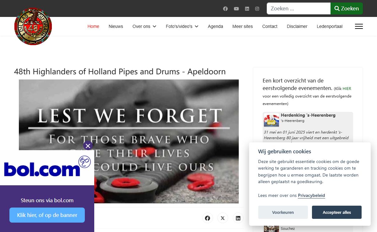 Pipe Band - 48th Highlanders of Holland Pipes and Drums - Apeldoorn