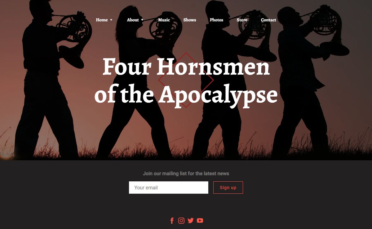 Four Hornsmen of the Apocalypse