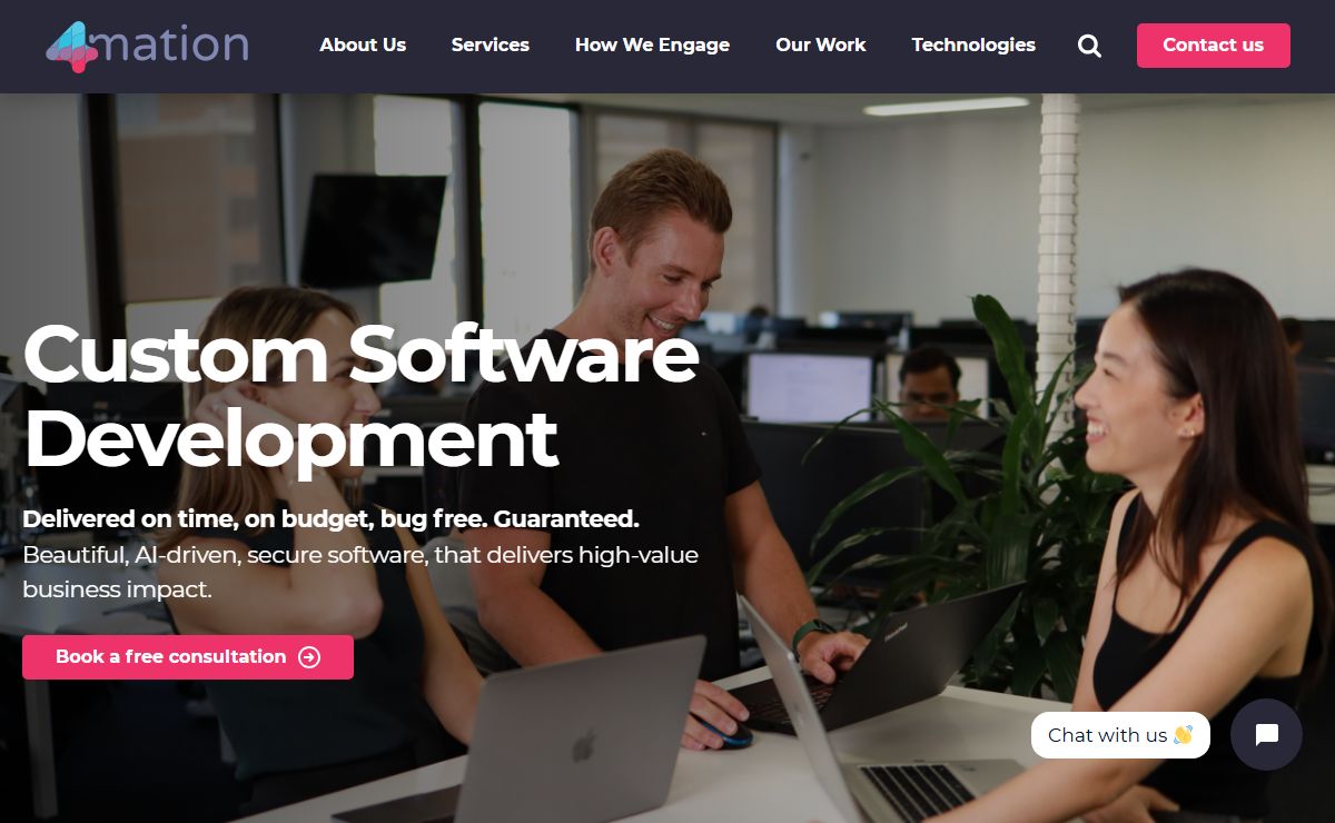 Custom Software & AI Development Agency - Sydney | 4mation