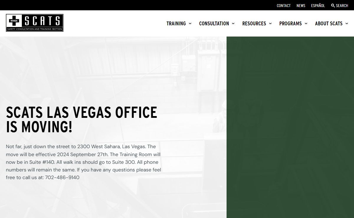 Nevada SCATS: Safety Consultation and Training Section
