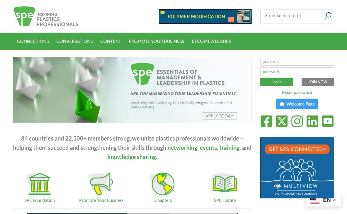 SPE-Inspiring Plastics Professionals | SPE