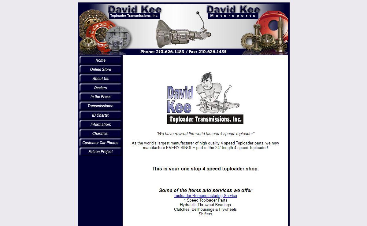 David Kee Toploader Transmissions, Inc.