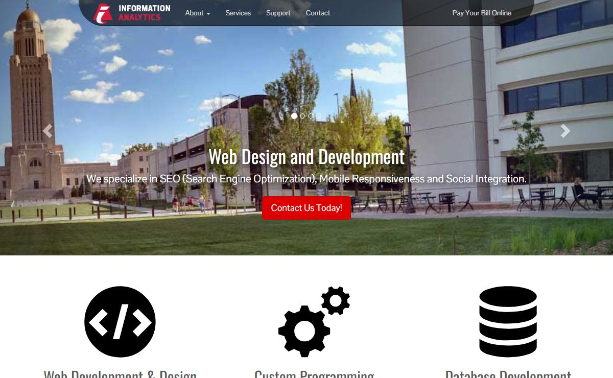Information Analytics - Web Development, Web Design, Custom Software, Database and APIs - Lincoln, Nebraska