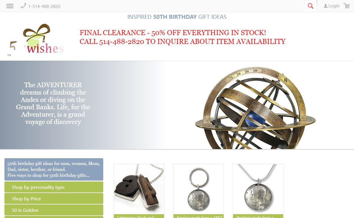 50th Birthday Gift Ideas | For Men | Women | Mom | Dad | 50wishes