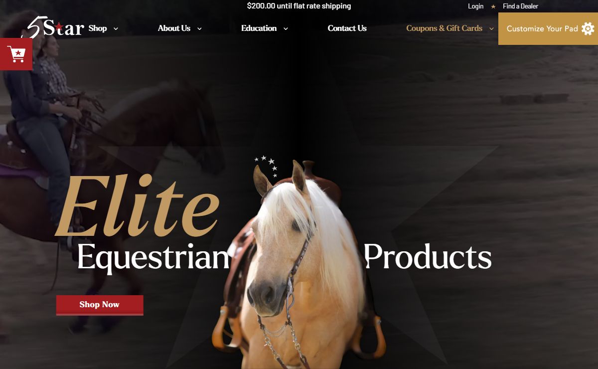 5 Star Saddle Pads, Saddle Blankets, Cinches | 5 Star Equine