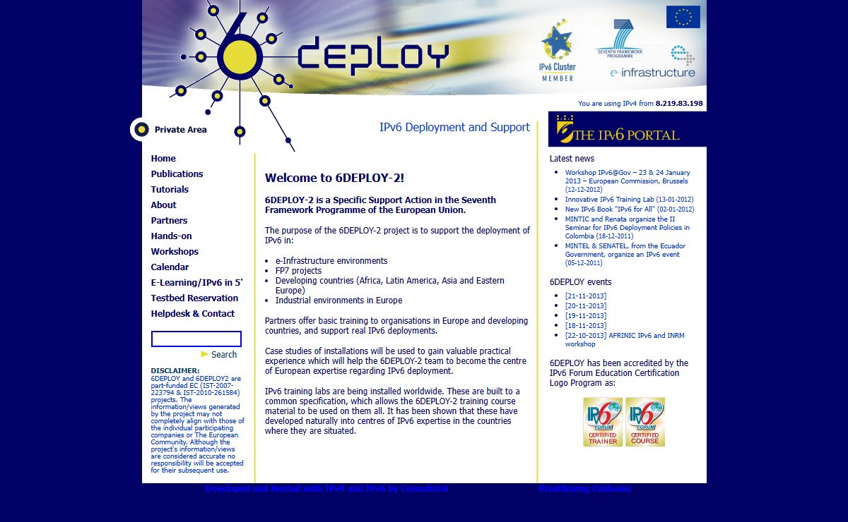6DEPLOY - IPv6 Deployment and Support - Home