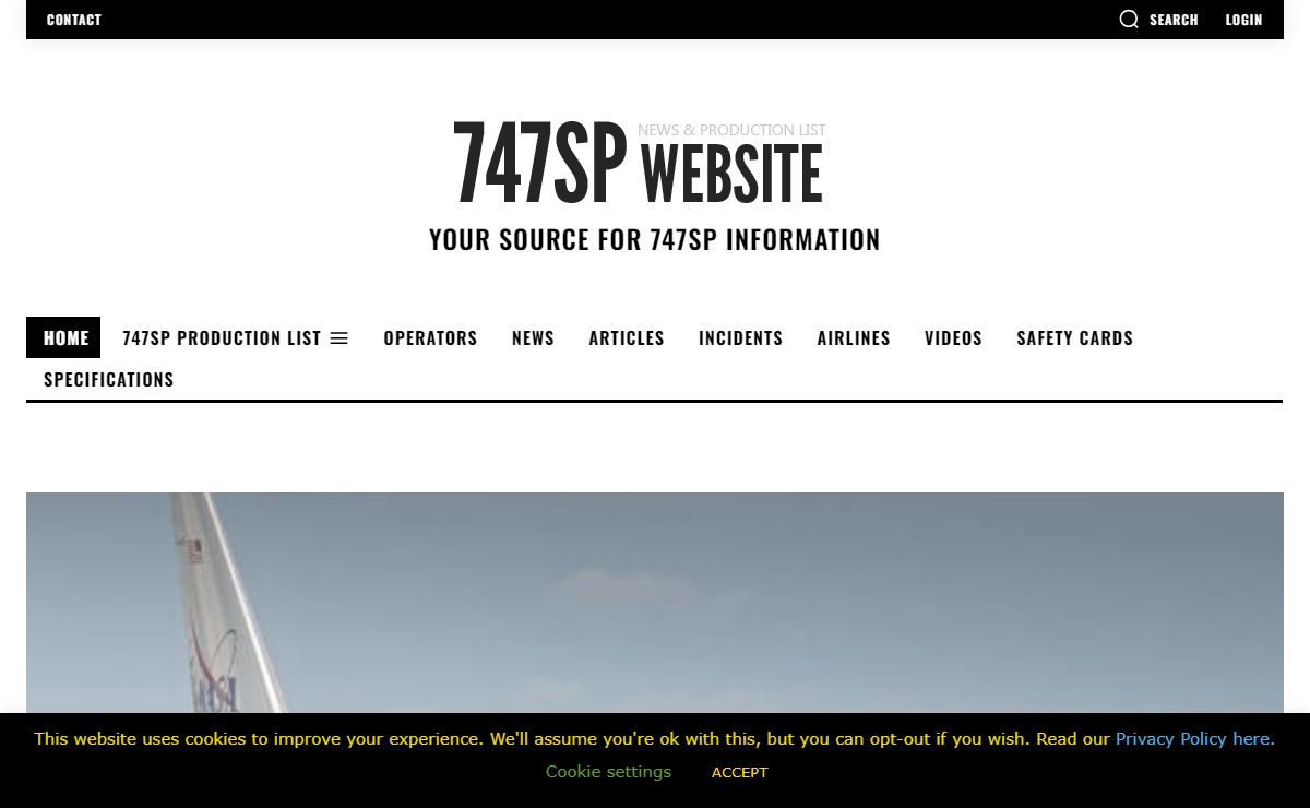 747SP - Info and history of all 747SP registrations & airframes