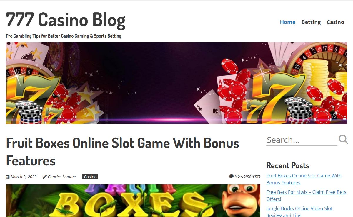 777 Casino Blog - Pro Gambling Tips for Better Casino Gaming & Sports Betting