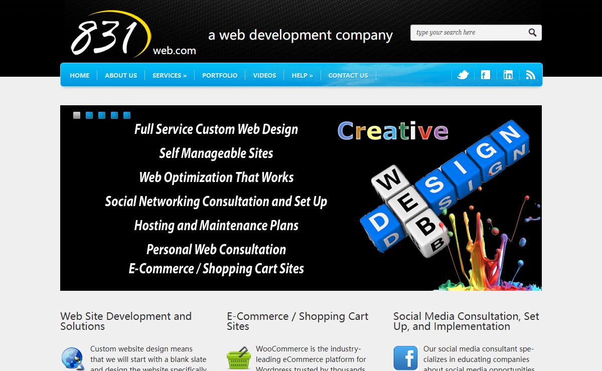 831 Web - web site designers and programmers specialize in modern design, development, programming, hosting, video, technology training and social media set up. 831web – Web Design, search engine optimization, graphic design and web hosting by 831web, Fergus Falls, MN.