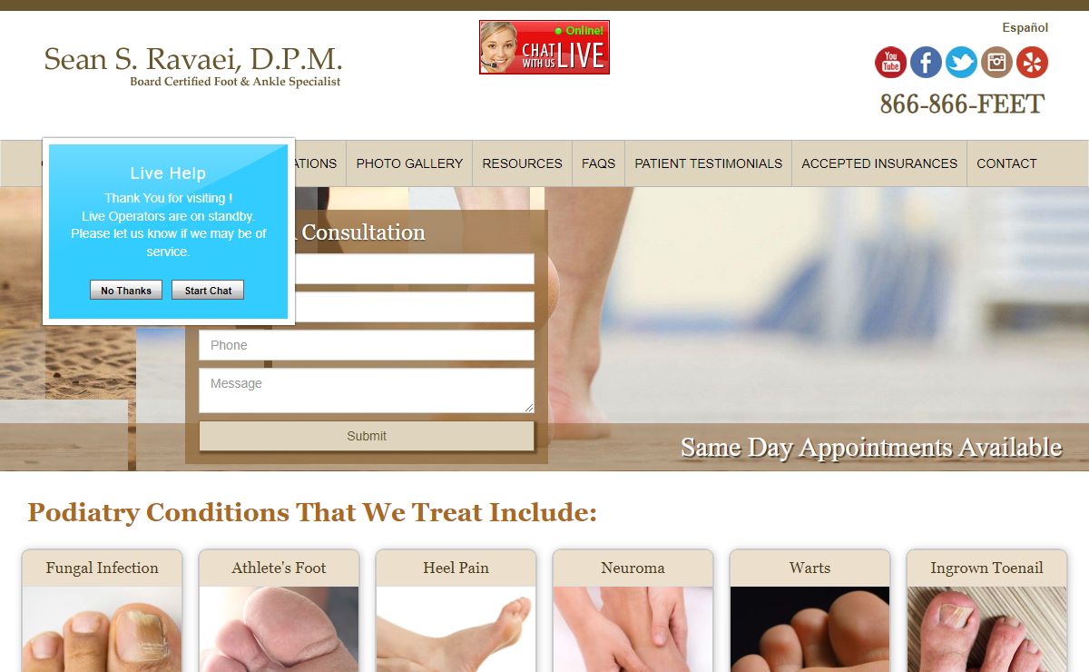 Dr. Ravaei, Your Local Podiatrist Los Angeles | Beverly Hills