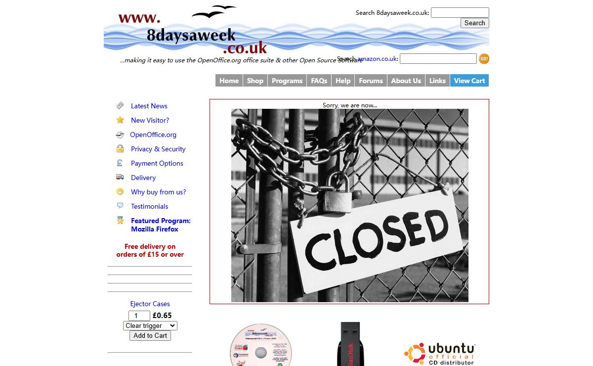 8daysaweek.co.uk: OpenOffice.org, CDs, DVDs, Portable Apps on USB Key, Open Source Software for Windows® and Mac®