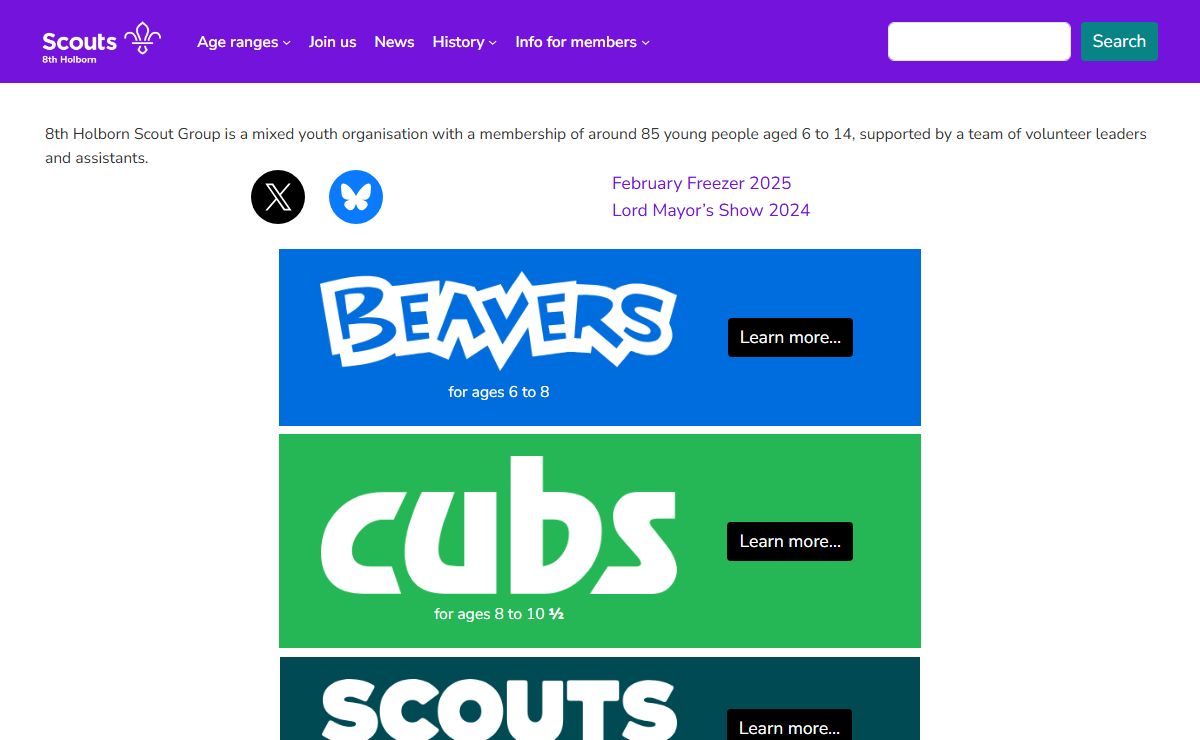 8th Holborn Scout Group – Skills for life for young people in Holborn since 1908