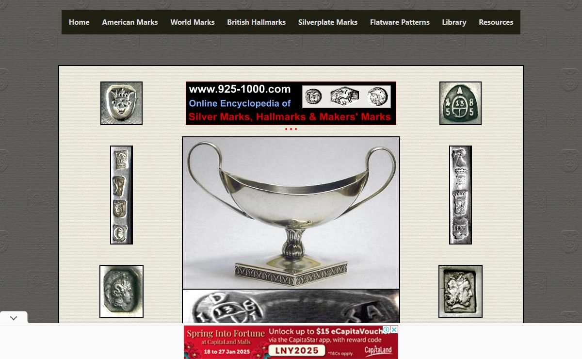 Online Encyclopedia of Silver Marks, Hallmarks & Makers' Marks