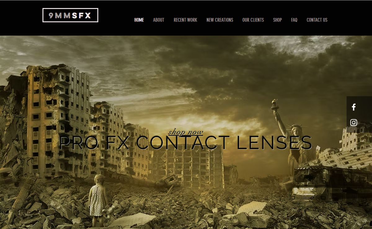 9mm Sfx | FX contact lenses