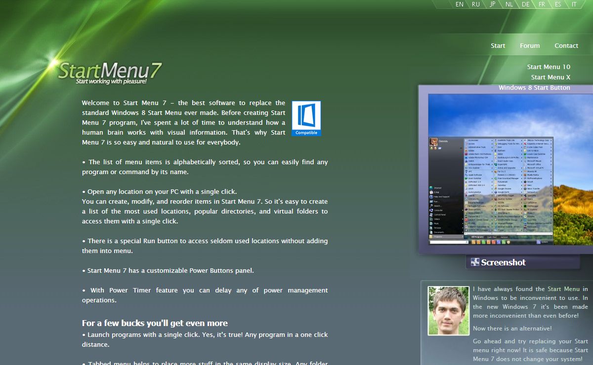 Start Menu 7 for Windows 8