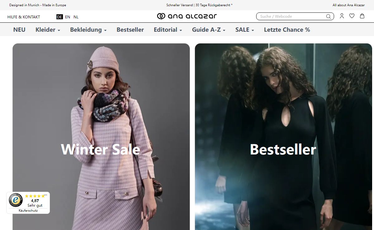 Ana Alcazar | Designermode im offiziellen Onlineshop kaufen