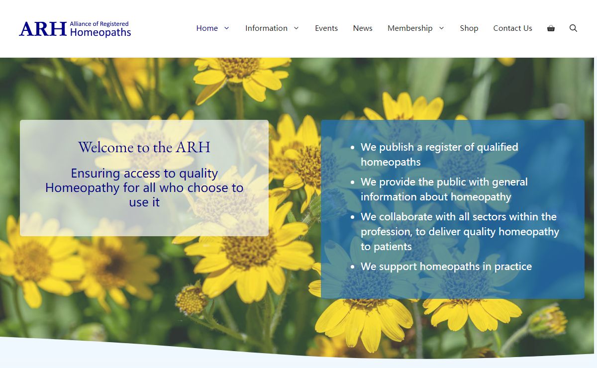Home Page - Alliance of Registered Homeopaths