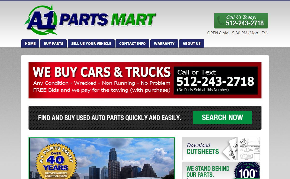 A1 Partsmart | Austin Used Auto Parts & Salvage Yard