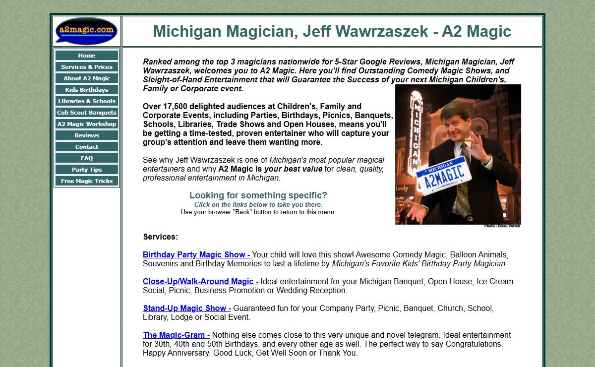 Magician Michigan, Michigan Family Favorite Magician for Michigans Magic Events