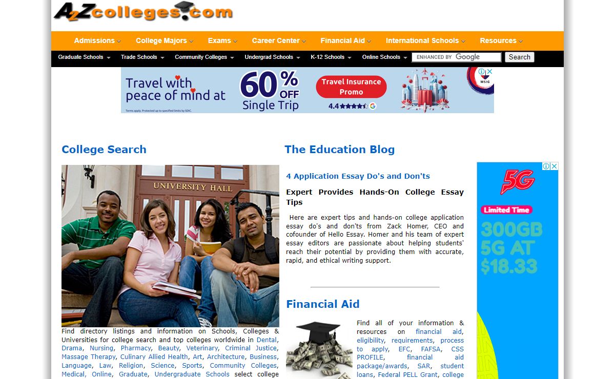 A2ZColleges.com - Education:Community, Graduate, Law, Medical, Dental,Management - Schools, colleges and universities around the world