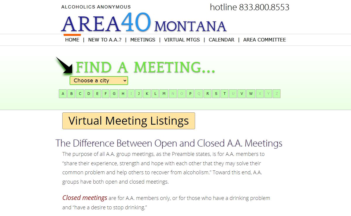 Area 40 - Alcoholics Anonymous