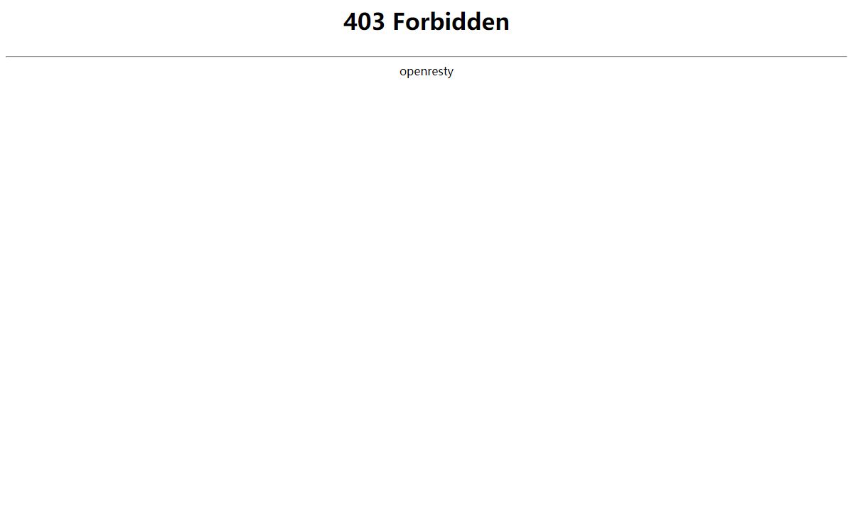 403 Forbidden