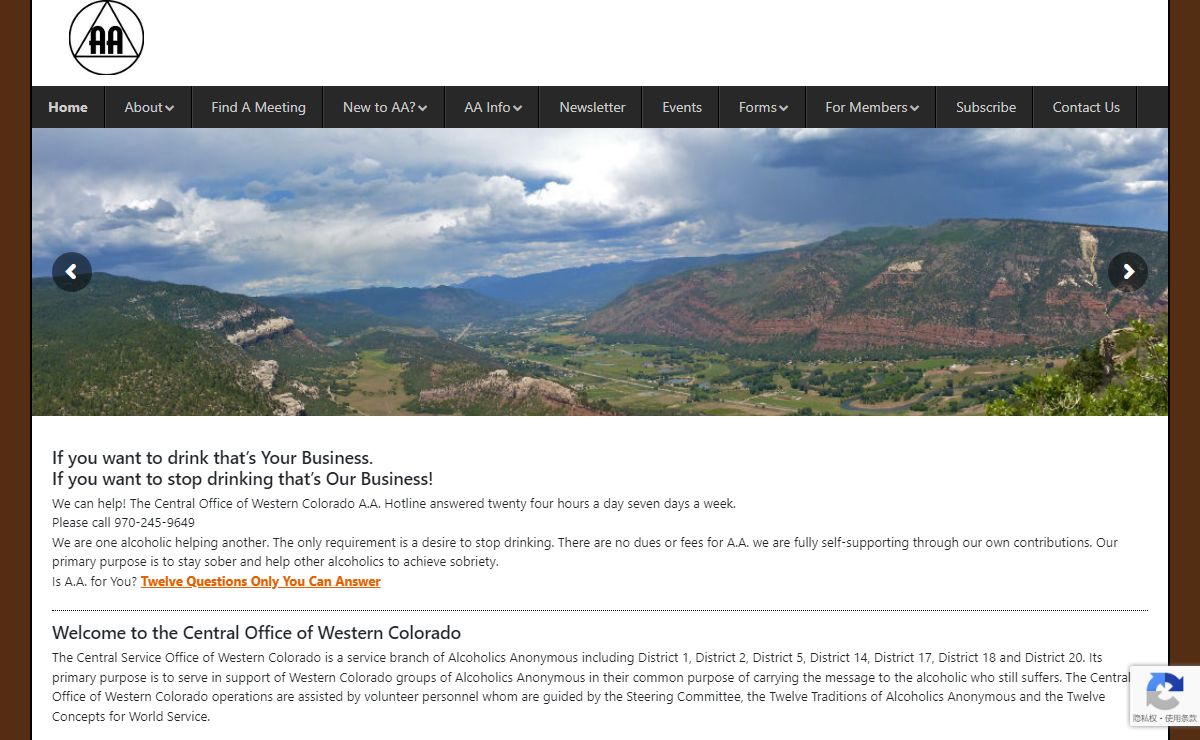 AA Meetings | AA Central Office of Western Colorado