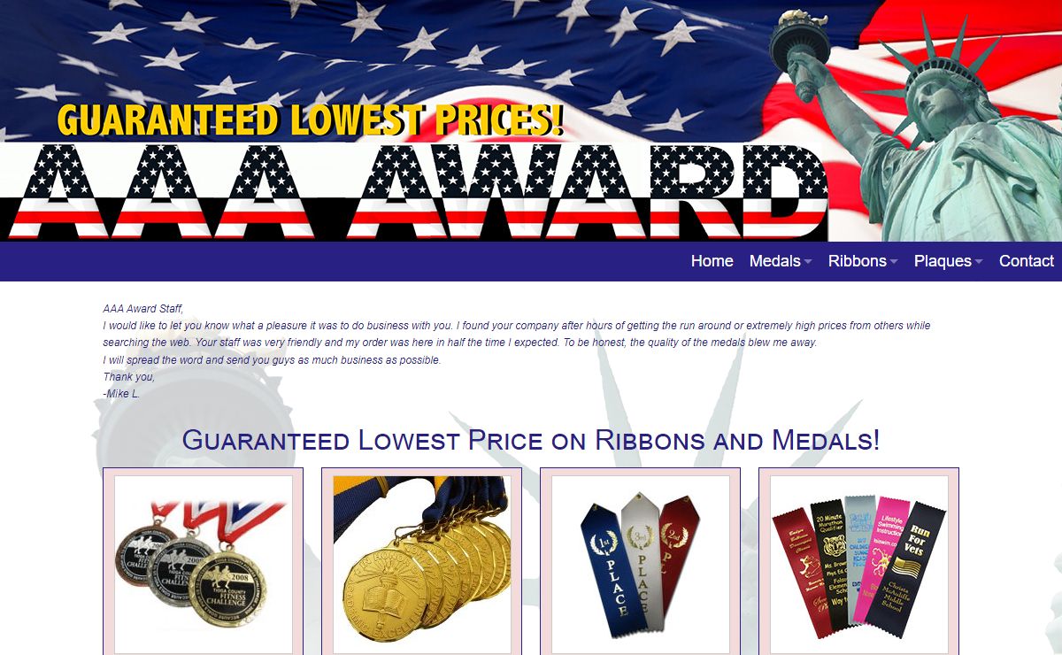 Leading Custom Medal, Plaques & Awards Wholesaler | AAA Award