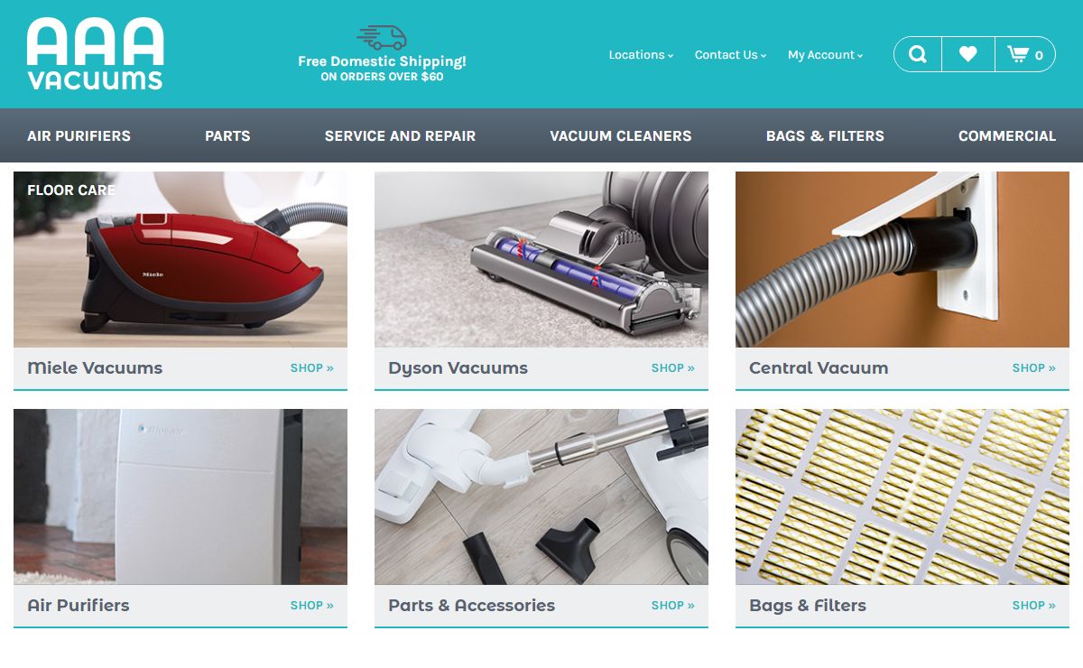 Vacuum Cleaners, Parts & Repair | Dallas & Garland | AAAVacs