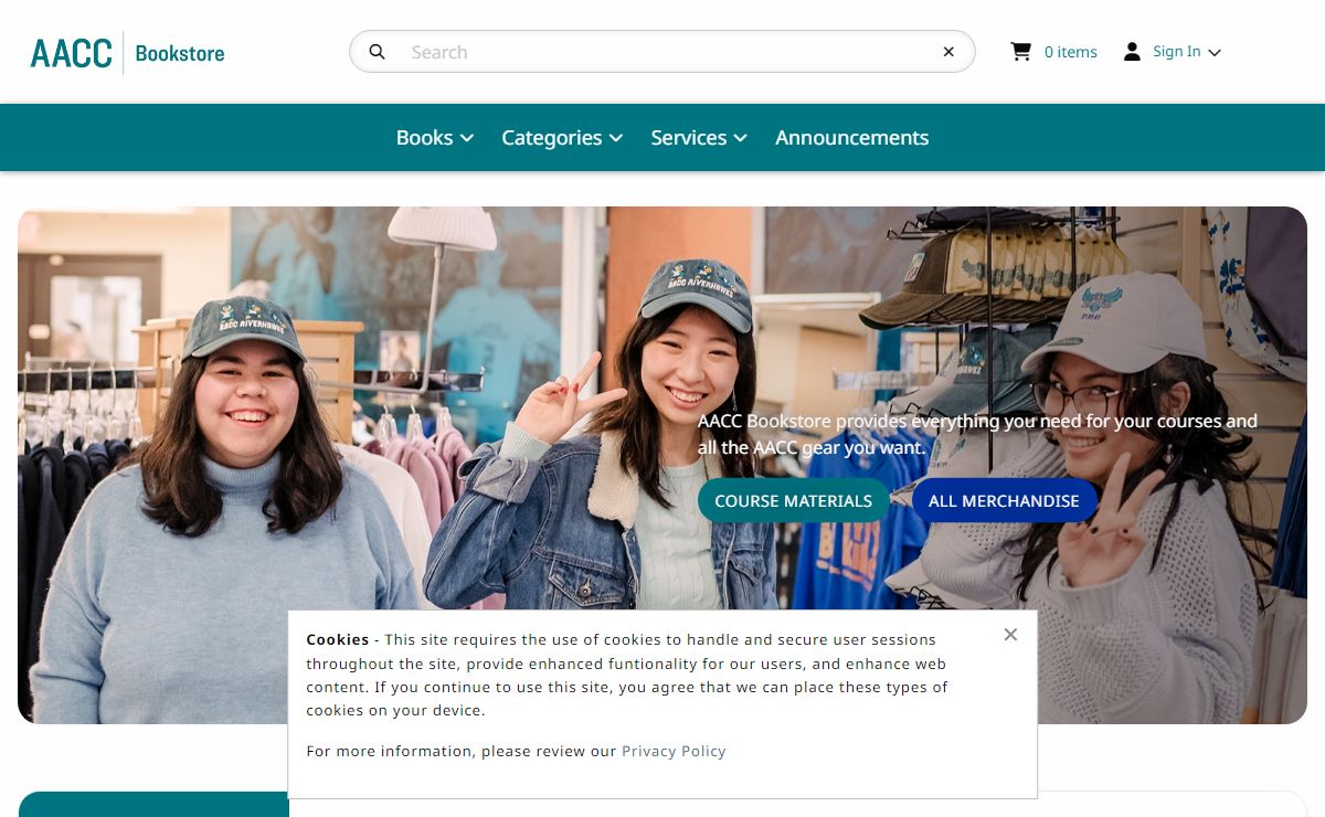 Welcome | AACC Bookstore