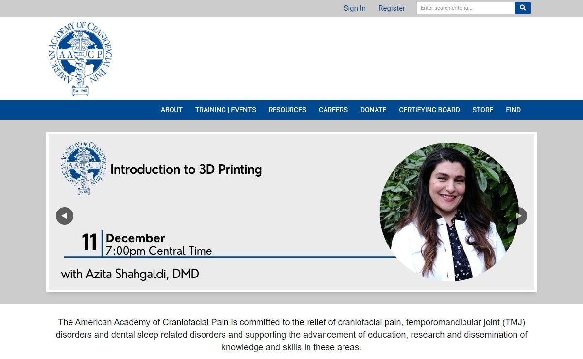 American Academy of Craniofacial Pain