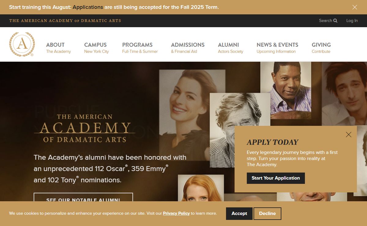 Acting School for Stage, Film & Television in New York | The American Academy of Dramatic Arts