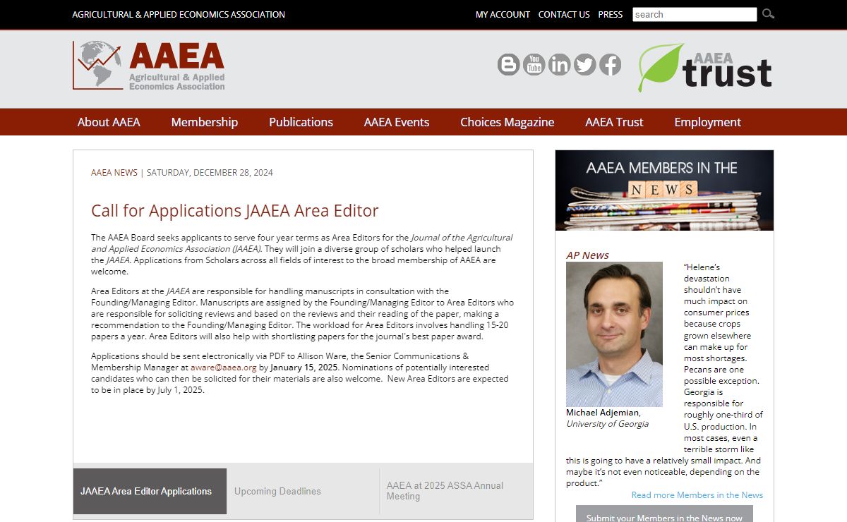 Agricultural & Applied Economics Association