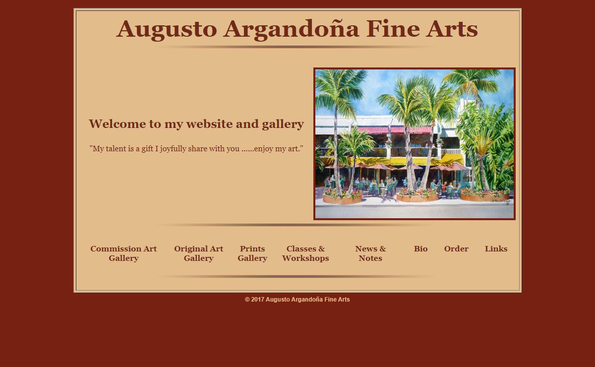 Fine Art in Sarasota Florida, Watercolor Portraits by Augusto Argandoña :: AA Fine Arts