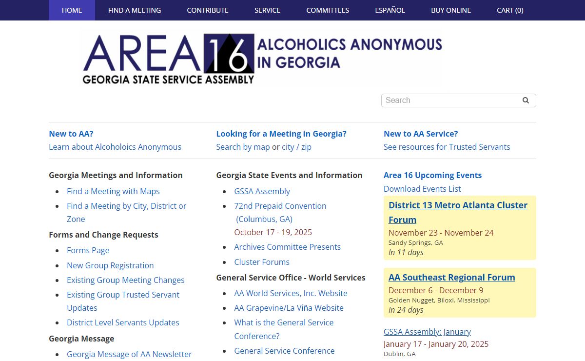 Alcoholics Anonymous in Georgia | AA Meetings and Events in Georgia