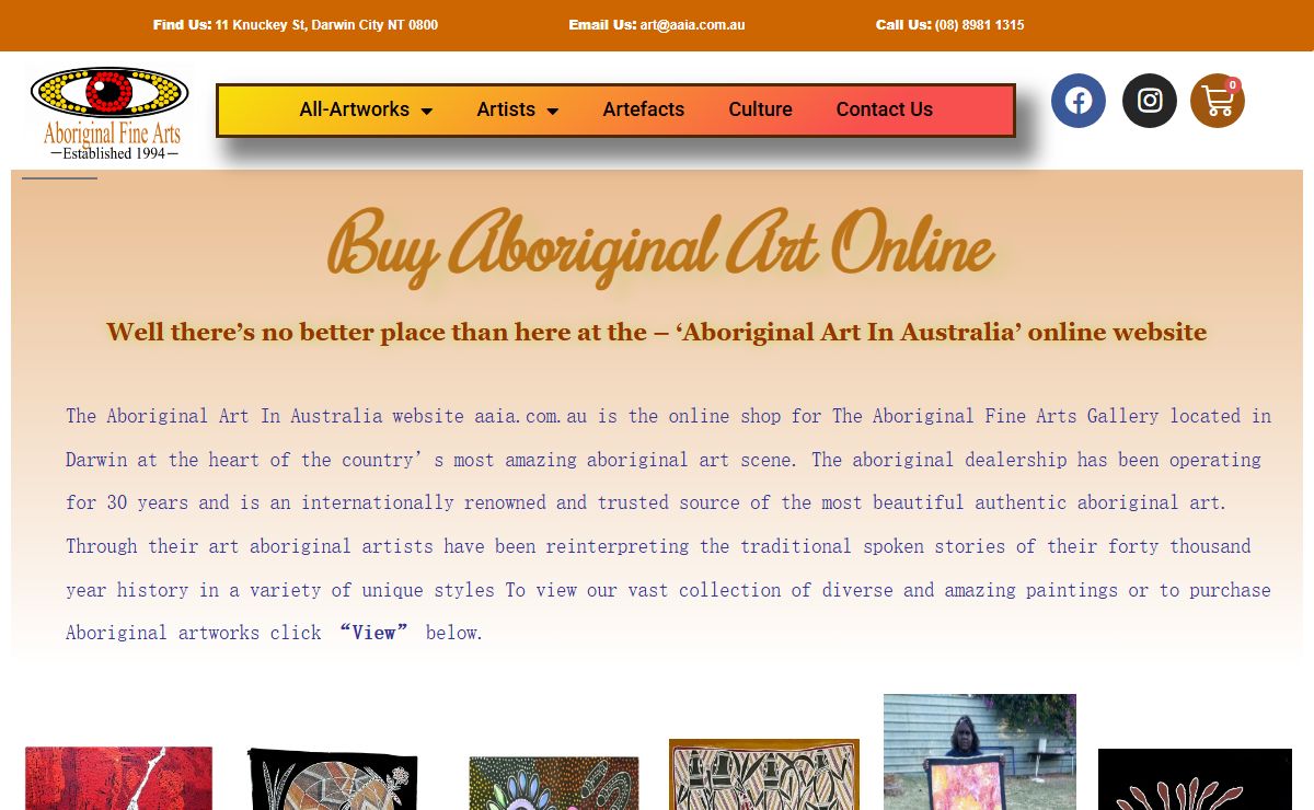 Darwin Aboriginal Art - AAIA Aboriginal Art